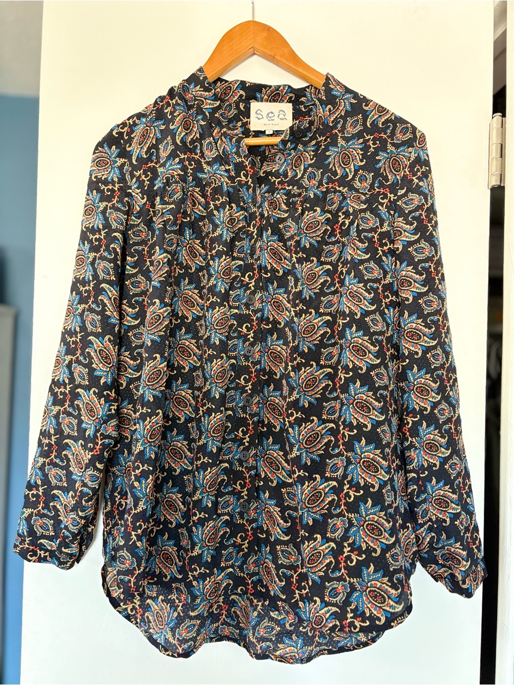 Sea New York Silk Paisley Blouse